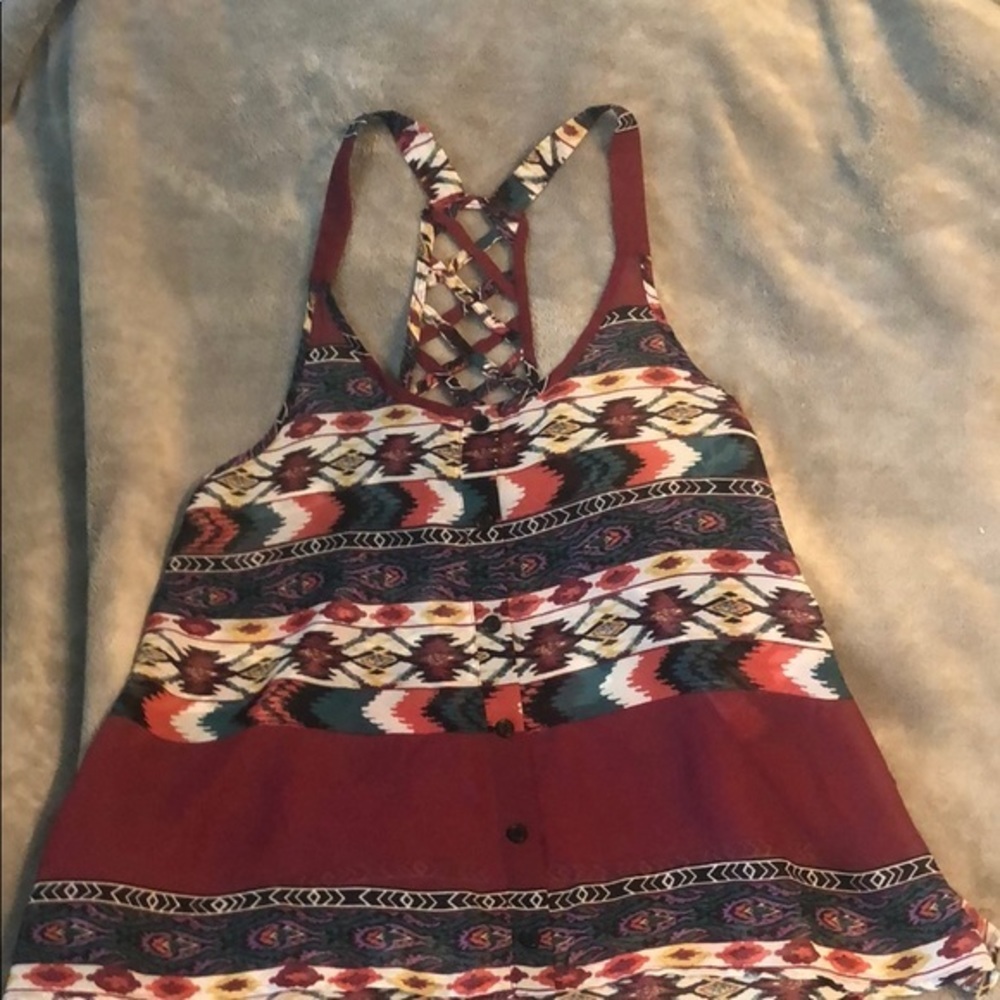 FULL TILT sheer tribal top